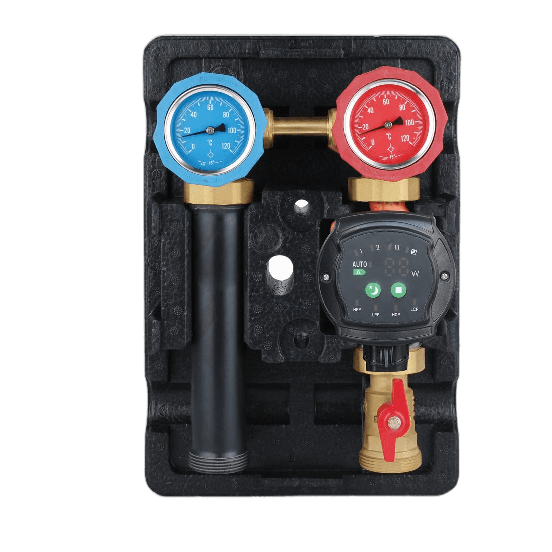 Pump and mixing units